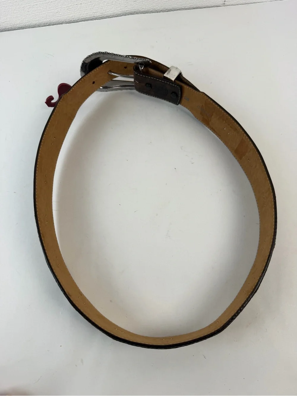 Tony Lama Memphis Light Brown Leather Belt, 36